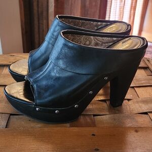 Mossimo High-heeled Mules ~ Size 7